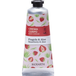 Bioearth Strawberry & Aloe Ενυδατική Κρέμα Σώματος 75ml