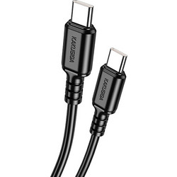 Kakusiga KSC-982 USB-C to USB-C 60W 1m Black KSC-982-CC-BK