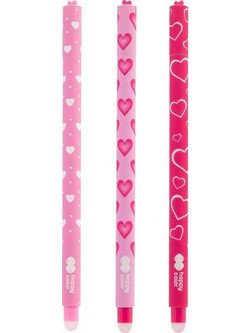 Happy Color Ears Στυλό Gel που Σβήνει 0.5mm Μπλε HK113