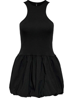 Only Lia Mini Καλοκαιρινό Καθημερινό Φόρεμα Μαύρο 15350033