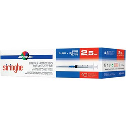 Master Aid Σύριγγες 2.5ml με Βελόνα 23G 30mm 10τμχ