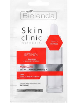 Bielenda Skin Clinic Professional Retinol Κρεμώδης Μάσκα Προσώπου για Αντιγήρανση Μαύρα Στίγματα Ενυδάτωση & Λάμψη με Ρετινόλη & Αργκάν 8gr