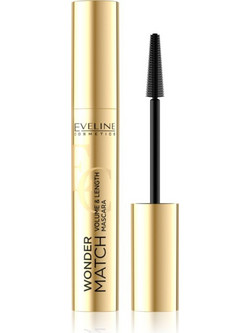 Eveline Wonder Match Black Mascara για Μήκος & Όγκο 7ml