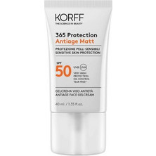 Korff 365 Protection Anti-Age Αντηλιακό Gel Προσώπου Αντιγηραντικό SPF50+ 40ml