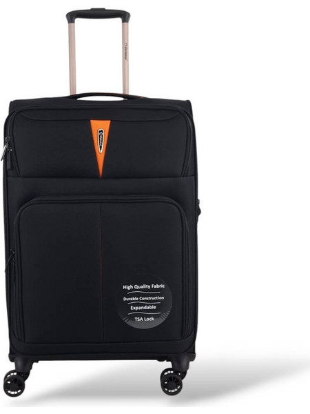 Diplomat Venice ZC6101 Βαλίτσα Μεσαία 68x43x30cm με 4 Ρόδες Μαύρη