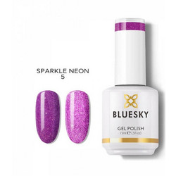 Bluesky Sparkle Neon 5P Ημιμόνιμο Βερνίκι Νυχιών 15ml