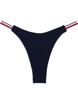 Tommy Jeans Ψηλόμεσο Bikini Brazil Navy Μπλε UW0UW05828-C1G