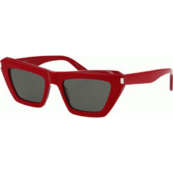 Saint Laurent SL467S 003 Γυναικεία Γυαλιά Ηλίου Cat Eye Κοκάλινα Κόκκινο με Μαύρο Φακό