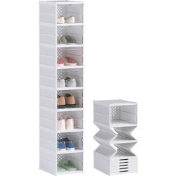 HOMCOM Παπουτσοθήκη Πλαστική Λευκή M26xΠ35xY140cm 837-570V00WT