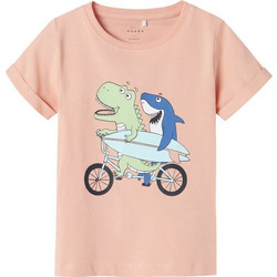 Name It Παιδικό T-Shirt Κοντομάνικο Σομόν 13227488