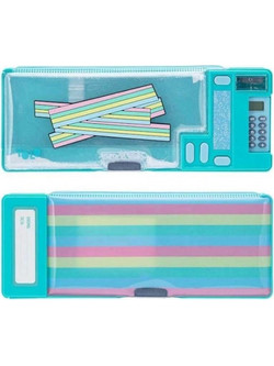 Yolo Retro Gum Candy Κασετίνα με 2 Θήκες Τιρκουάζ 11310