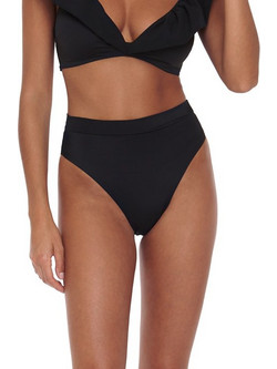 Bluepoint Solids Ψηλόμεσο Bikini Slip Μαύρο 25065089-02