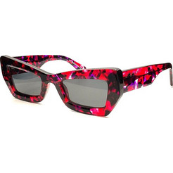 Off White OERI137 2907 Γυναικεία Γυαλιά Ηλίου Cat Eye Κοκάλινα Κόκκινο με Μαύρο Φακό