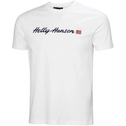 Helly Hansen Core Graphic 2.0 Ανδρικό Αθλητικό T-Shirt Λευκό 54599-001