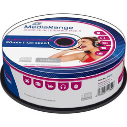 MediaRange MR223 Εγγράψιμα CD-R 12x 700MB Cake Box 25τμχ