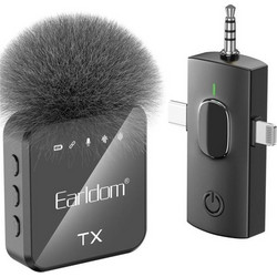 EARLDOM 3in1 ET-MC12 Σετ Μικρόφωνο Πέτου USB-C / Lightning