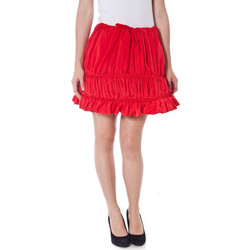 Denny Rose Μίνι Φούστα Υφασμάτινη Balloon Κόκκινη 2530ROSSOC81079