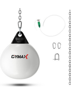Costway Σάκος Μποξ Κρεμαστός Άδειος 45cm Λευκός