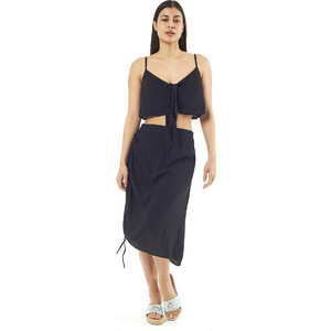 Verde Καλοκαιρινό Γυναικείο Σύνολο Crop Top & Φούστα Μαύρο 62-0002 Verde Καλοκαιρινό Γυναικείο Σύνολο Crop Top & Φούστα Μαύρο 62-0002