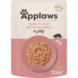 Applaws Adult with Tuna Fillet & Salmon in Jelly 4x70gr