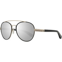 Harley Davidson 2038 Γυναικεία Γυαλιά Ηλίου Aviator Μεταλλικά Χρυσά με Aσημί Φακό