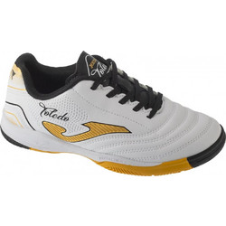 Joma Toledo 2502 IN TOJW2502IN Παιδικά Ποδοσφαιρικά Παπούτσια Σάλας Λευκά Χρυσά