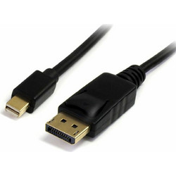 StarTech Καλώδιο Mini DisplayPort 1.2 to DisplayPort Male 3m Black MDP2DPMM3M