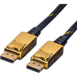 Roline Καλώδιο DisplayPort 1.2 to DisplayPort Male Braided 2m Black 11.04.5645-10