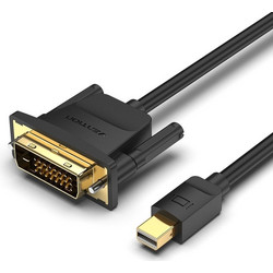 Vention Καλώδιο Mini DisplayPort to DVI Male 2m Black HFFBH