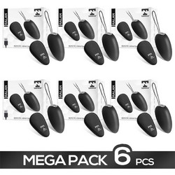 Tardenoche Ralan Vibrating Egg Δονητής Egg για Ζευγάρια με Τηλεχειριστήριο Μαύρος 6pcs