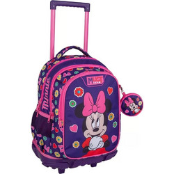 Must Minnie Mouse Cutie Σχολική Τσάντα Τρόλεϊ Δημοτικού Μωβ 565158