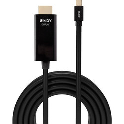 Lindy Καλώδιο Mini DisplayPort 1.2 to HDMI Male 2m Black 36927