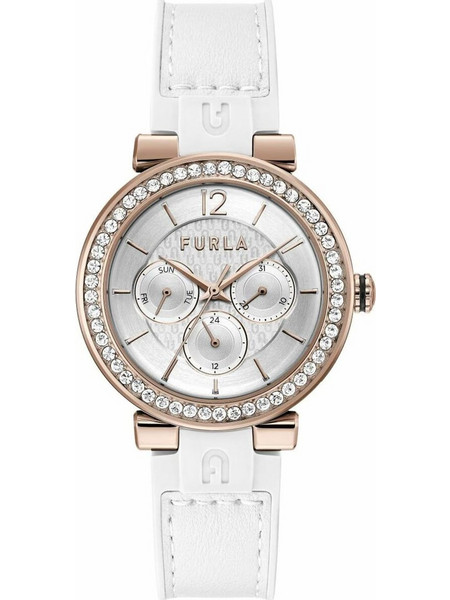 Furla Γυναικείο Ρολόι με Λευκό Δερμάτινο Λουράκι WW00011003L3
