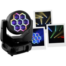 Evolite Evowash 740Z Strip Φωτορυθμικό Προβολέας Wash LED DMX με Ρομποτική Κεφαλή