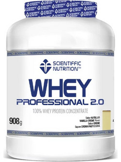 Scientiffic Nutrition Whey Professional 2.0 Vanilla Cream Πρωτεΐνη Ορού Γάλακτος Γράμμωσης 908gr