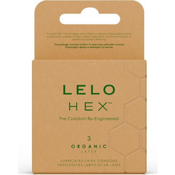 LELO Hex Organic Προφυλακτικά με Λιπαντικό 3τμχ