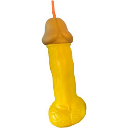 Diablo Picante Plastic Penis Αστείο Sexy Μπουκάλι Κίτρινο D-241822