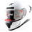 Axor Saber White Κράνος Μηχανής Full Face 1650gr
