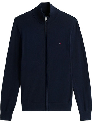 Tommy Hilfiger Ανδρική Ζακέτα Πλεκτή με Φερμουάρ Navy Μπλε MW0MW36517-DW5
