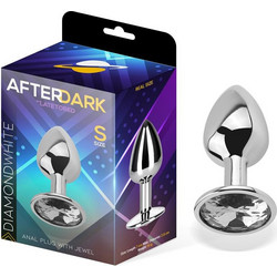 LateToBed Afterdark Πρωκτική Σφήνα Diamond Plug 7cm Διαφανής AD-288