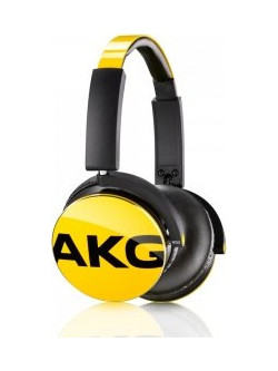 AKG Y 50YEL Ενσύρματα & Ασύρματα Bluetooth Ακουστικά Over Ear Μαύρα Κίτρινα