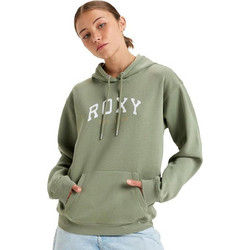 Roxy Surf Stoked Γυναικείο Φούτερ με Κουκούλα & Τσέπες Χακί ERJFT04899-GLD0