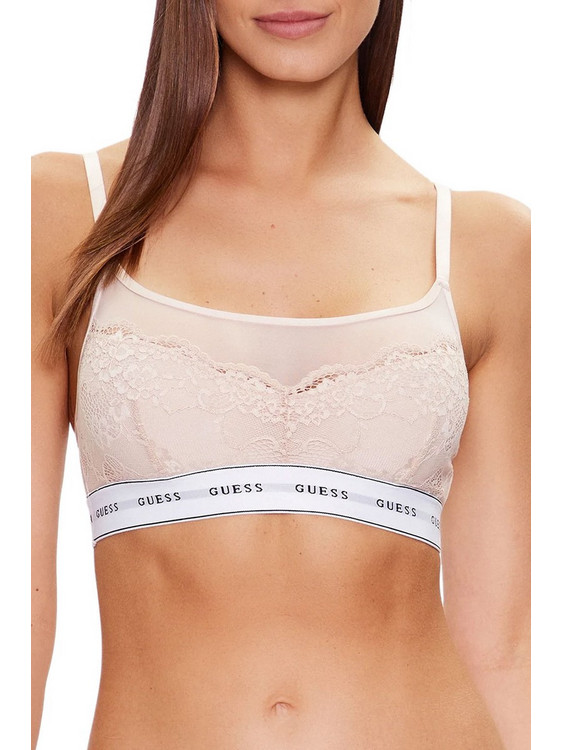 Guess Belle Bralette χωρίς Μπανέλα Nude O2BC07KBBT0-G4B8