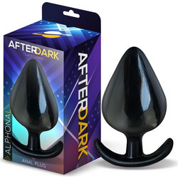 LateToBed Afterdark Alphona Large Πρωκτική Σφήνα 11.2cm Μαύρη AD-594