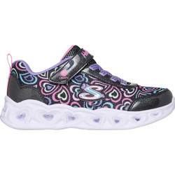 Skechers Παιδικά Sneakers με Φωτάκια Ανθρακί Φούξια 303257L-BKMT