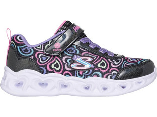 Skechers Παιδικά Sneakers με Φωτάκια Ανθρακί Φούξια 303257L-BKMT