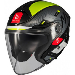 MT Cosmo SV S Silence B3 Black Grey Fluo Yellow Κράνος Μηχανής Jet 1450gr
