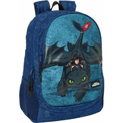 Safta How to Train Your Dragon Σχολική Τσάντα Πλάτης Δημοτικού Μπλε S4313169
