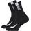 Nike Multiplier Ανδρικές Κάλτσες Ψηλές με Σχέδια Μαύρες 2Pack SX7557-010