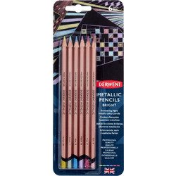 Derwent Metallic Ξυλομπογιές Σετ 6τμχ